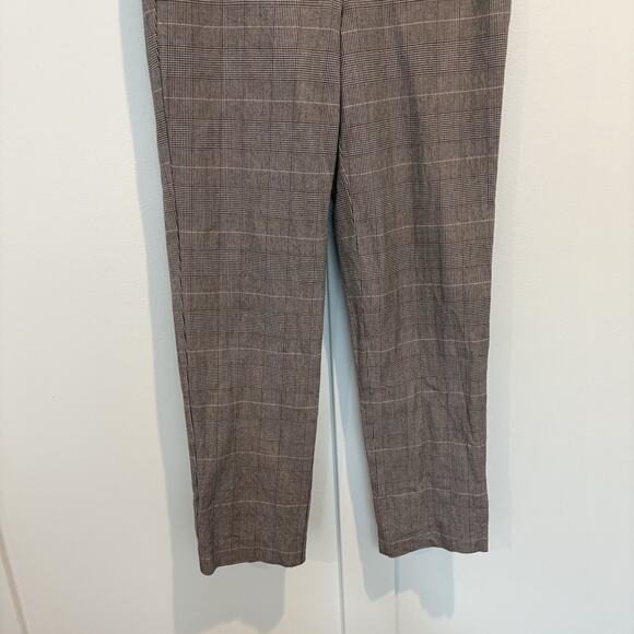 Talbots Pants Women 2 Gray Glen Plaid Ankle Chatham Cropped Preppy Office Career - Picture 5 of 13